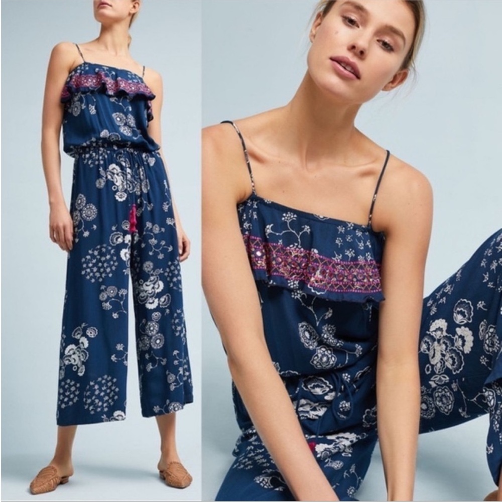 Anthropologie RAGA L Unspoken Love jumpsuit